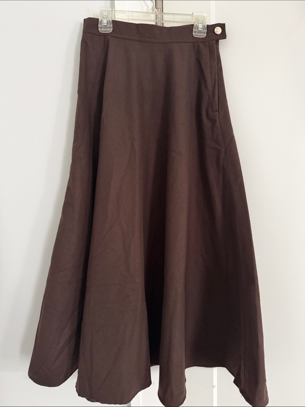 Women’s A-Line Full Skirt in Deep Brown